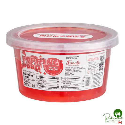 Fanale Watermelon Popping Boba 1.1 lb. - 12/Case