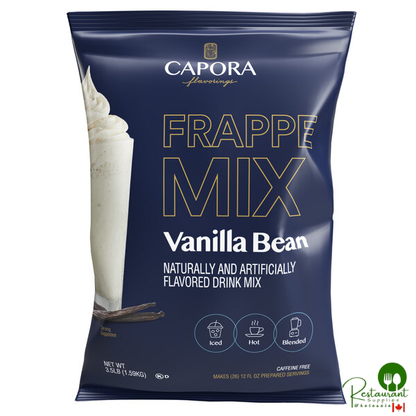 Capora 3.5 lb. Vanilla Bean Frappe Base Mix - 5/Case