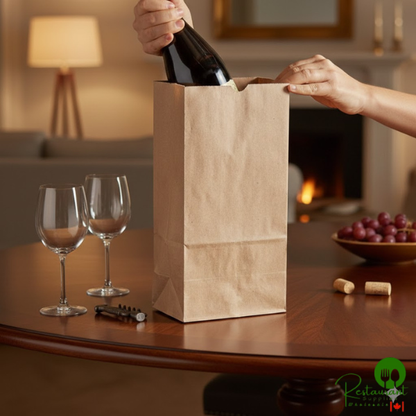 Heavy Duty 8 lb. Heavy-Duty Natural Kraft Bag By Prime - 400/Case