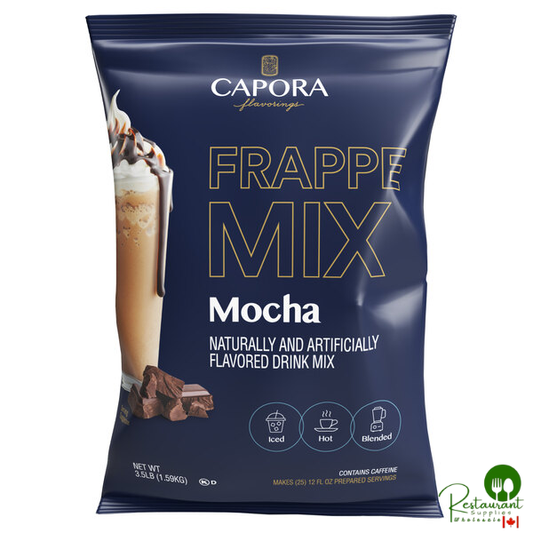 Capora 3.5 lb. Mocha Frappe Mix - 5/Case