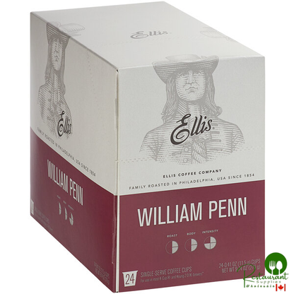 Ellis 24-Count William Penn Coffee Single Serve Cups - 4/Case