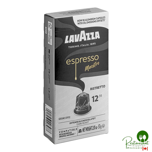 Lavazza Espresso Maestro Ristretto 10-Count Single Serve Capsules for Nespresso* Original Machines - 6/Case
