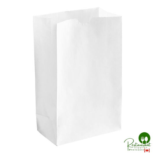 3 lb. White Paper Customizable Bag By Prime - 500/Case