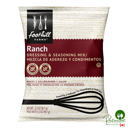 Foothill Farms Ranch Dressing Mix 3.2 oz. - 18/Case