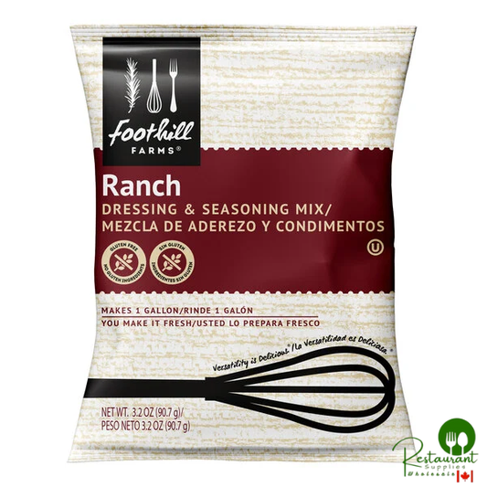Foothill Farms Ranch Dressing Mix 3.2 oz. - 18/Case
