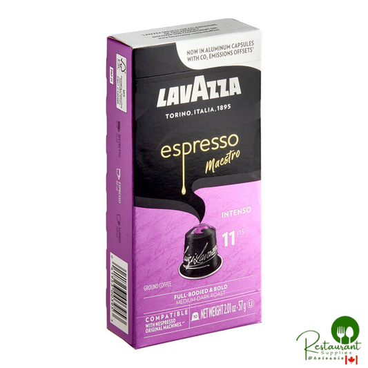 Lavazza Espresso Maestro Intenso 10-Count Single Serve Capsules for Nespresso* Original Machines - 6/Case