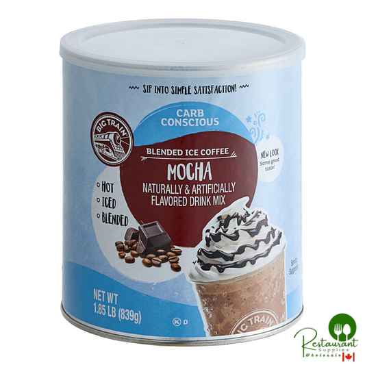 Big Train Low Carb Mocha Blended Ice Coffee Mix 1.85 lb. Can