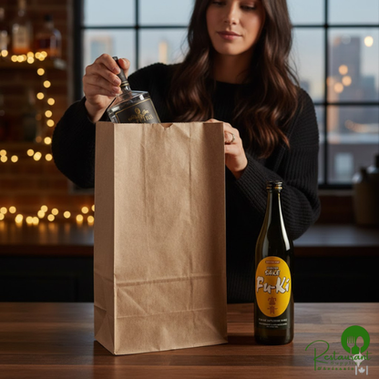 Heavy Duty 20 lb. Heavy-Duty Natural Kraft Bag By Prime - 400/Case