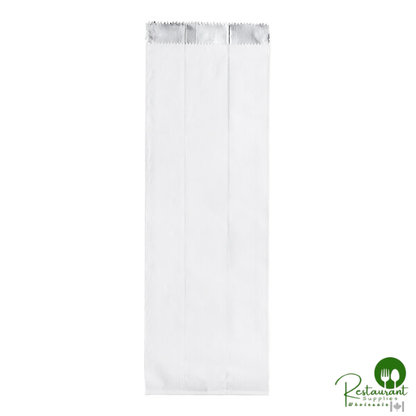 3 7/8" x 2 1/2" x 11 5/8" White Insulated Foil Bread Bag By Prime - 500/Case