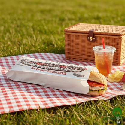 4 1/2" x 2 1/2" x 14" Submarine / Hoagie Sandwich Bag By Prime - 1,000/Case