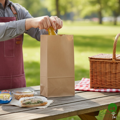 Heavy Duty 10 lb. Heavy-Duty Natural Kraft Bag By Prime - 500/Case