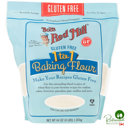 Bob's Red Mill 4 lb. Gluten-Free 1-to-1 Baking Flour - 4/Case