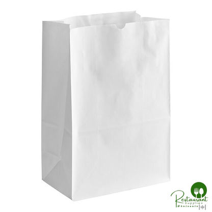 1/6 57 lb. White Heavy-Duty Paper Customizable Barrel Sack By Prime - 500/Case