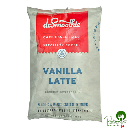 Dr. Smoothie Cafe Essentials Vanilla Latte Beverage Mix 3.5 lb.