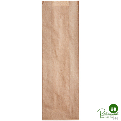 4 1/2" x 2 1/2" x 14" Kraft Submarine / Hoagie Sandwich Bag By Prime - 1,000/Case