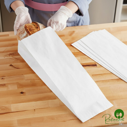 6" x 3 1/2" x 18" White Bread Bag By Prime - 1,000/Case