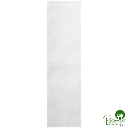 5" x 3" x 18" White Bread Bag By Prime - 1,000/Case