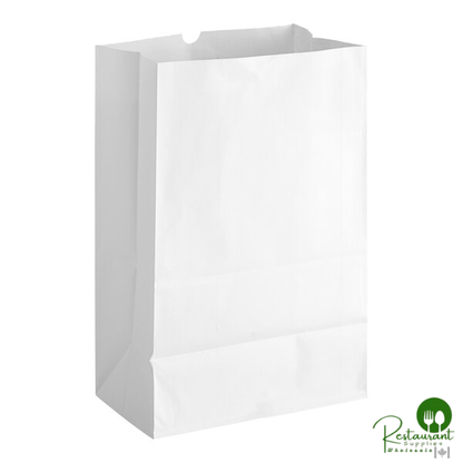 1/6 70 lb. White Extra Heavy-Duty Paper Barrel Sack By Prime - 400/Case