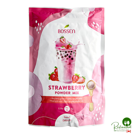 Bossen 2.2 lb. Strawberry Powder Mix - 20/Case