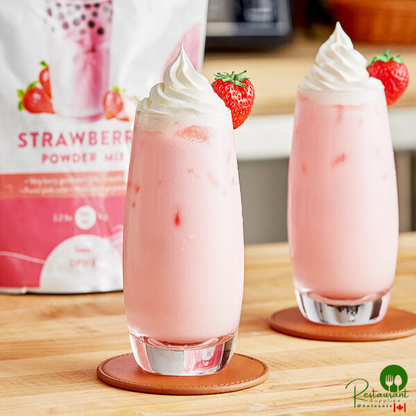 Bossen 2.2 lb. Strawberry Powder Mix - 20/Case