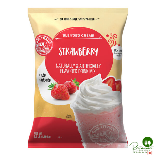 Big Train 3.5 lb. Strawberry Blended Creme Frappe Mix