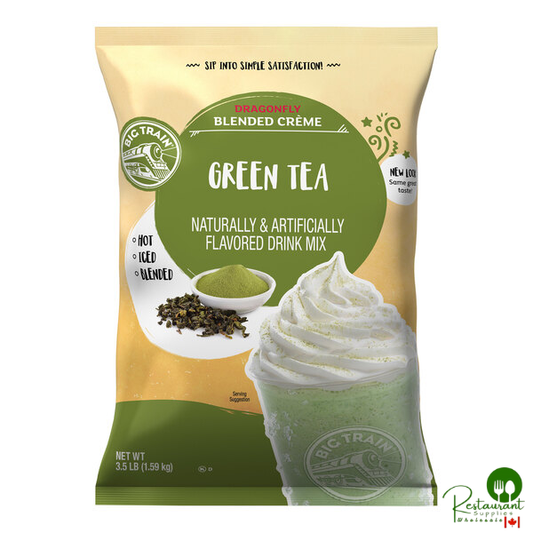 Big Train 3.5 lb. Dragonfly Green Tea Blended Creme Frappe Mix