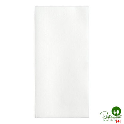 Prime White Customizable Linen-Feel 1/4 Fold Guest Towel 8"x 17" - 600/Case