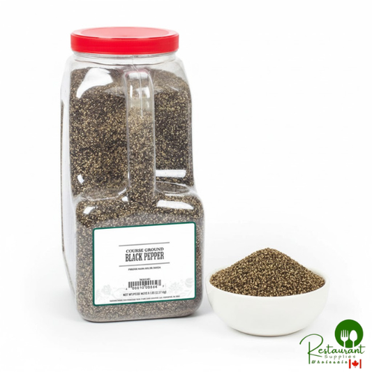 Coarse Grind Ground Black Pepper By Prime - 5 lb. - 4/Case