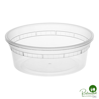 Heavy Duty 8 oz. Microwavable Translucent Plastic Deli Container By Prime - 480/Case