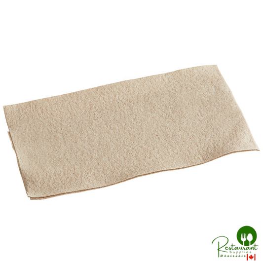 Hoffmaster 856787 12" x 17" Linen-Like Natural Kraft Guest Towel - 500/Case
