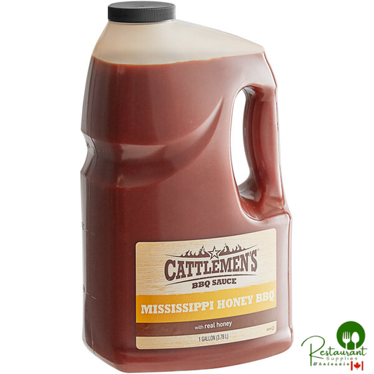 Cattlemen's 1 Gallon Mississippi Honey BBQ Sauce - 4/Case
