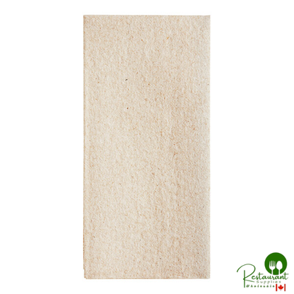 Prime Beige Customizable Linen-Feel 1/6 Fold Guest Towel 12" x 17" - 500/Case