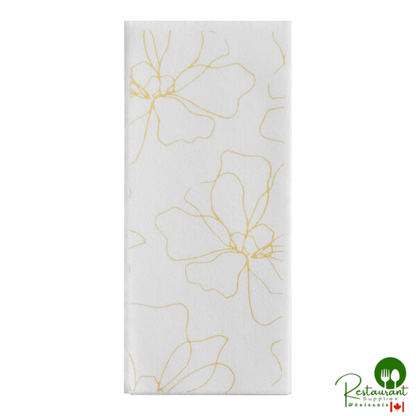 Prime Linen-Feel Flower 1/6 Fold Guest Towel - 500/Case