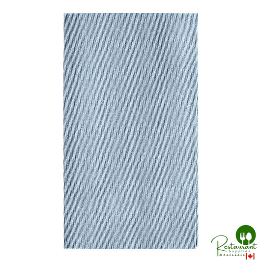 Hoffmaster Linen-Like Natural 12" x 17" Indigo 1/6 Fold Guest Towel - 500/Case