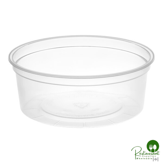 8 oz. Customizable Microwavable Translucent Round Deli Container By Prime - 500/Case