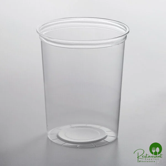 32 oz. Customizable Microwavable Translucent Round Deli Container By Prime - 500/Case
