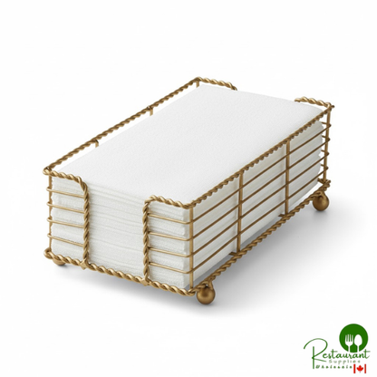 Hoffmaster 856499 Linen-Like 12" x 17" White 1/6 Fold Guest Towel - 500/Case