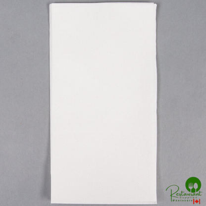 Hoffmaster FashnPoint® EZ Fold 11 1/2" x 15 1/2" White Linen-Feel Interfolded Guest Towel - 600/Case