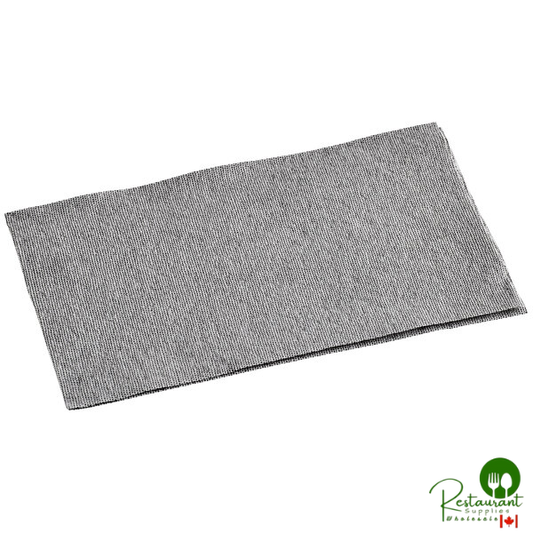 Hoffmaster Linen-Like Natural Onyx 1/6 Fold Guest Towel - 12" x 17" - 500/Case