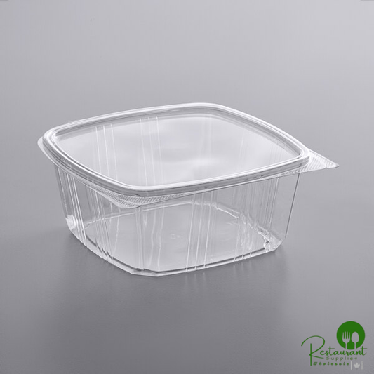 64 oz. Clear RPET Hinged Deli Container By Prime - 200/Case
