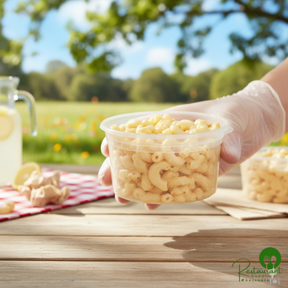 Heavy Duty 12 oz. Microwavable Translucent Plastic Deli Container By Prime - 480/Case