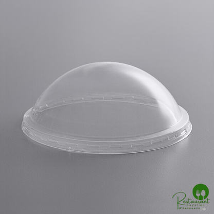 Ultra Clear PET Plastic Round Deli Container Dome Lid By Prime - 500/Case