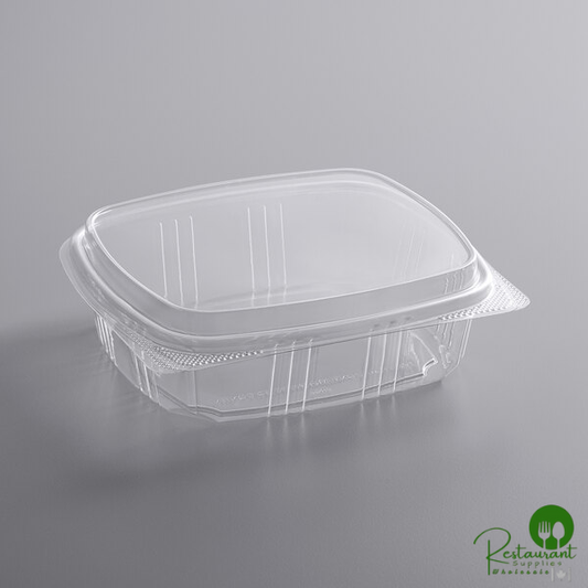 24 oz. Clear RPET Tall Hinged Deli Container By Prime - 200/Case
