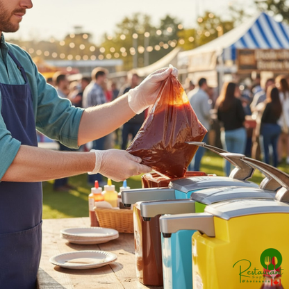 Heinz 1.5 Gallon BBQ Sauce Dispenser Pouch with Fitment - 2/Case