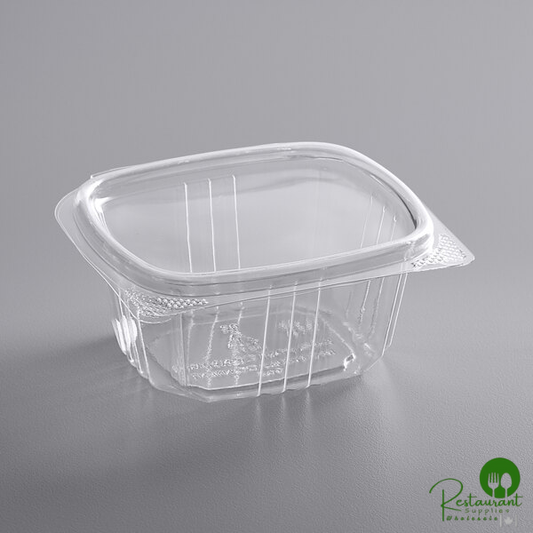 6 oz. Clear RPET Hinged Deli Container By Prime - 400/Case
