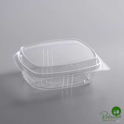 8 oz. Clear RPET Tall Hinged Deli Container By Prime - 200/Case