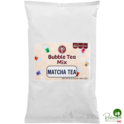 The Frozen Bean Matcha Green Tea Bubble Tea/Frappe Mix 3.5 lb. - 5/Case