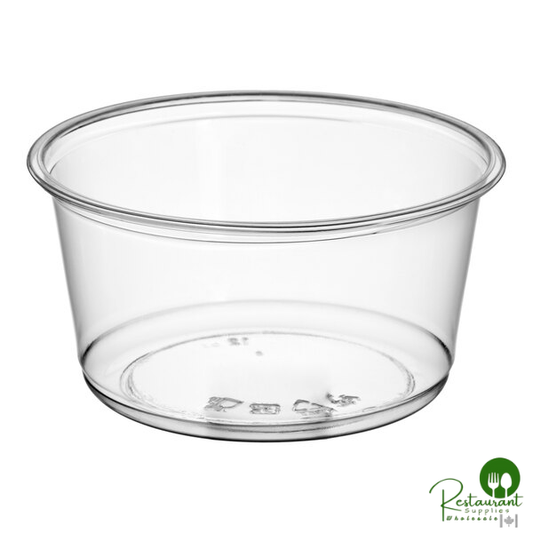 12 oz. Ultra Clear Recycled PET Plastic Round Deli Container By Prime - 500/Case