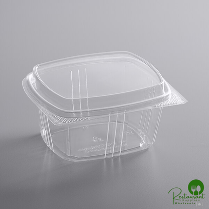 16 oz. Clear RPET Tall Hinged Deli Container By Prime - 200/Case