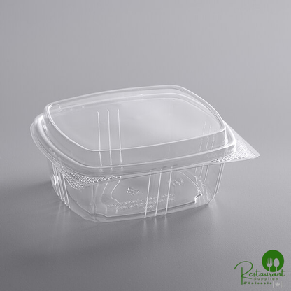 12 oz. Clear RPET Tall Hinged Deli Container By Prime - 200/Case